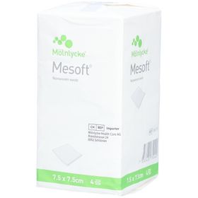 MÖLNLYCKE® Mesoft® Vliesstoffkompressen 7,5 x 7,5 cm unsteril