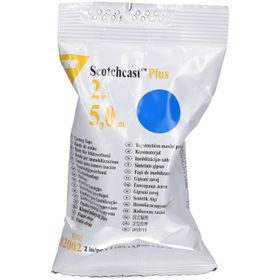 3M Scotchcast Plus Starrer Harzstreifen 5cmx3.65m - Blau