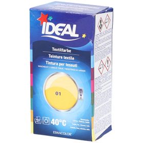 Ideal® MINI Textilfarbe No01 Gelb für Baumwolle, Leinen, Viskose & Seide