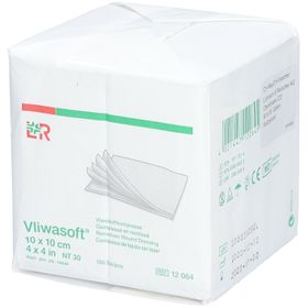 L&R Vliwasoft® Compresse en nontissé 10 x 10 cm
