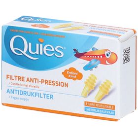 Quies Protection auditive Filtre anti-pression Earplane - Spécial avion Enfant