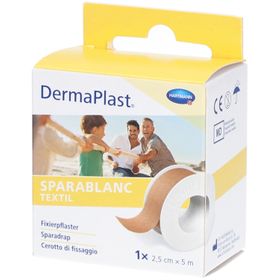 HARTMANN Dermaplast® Sparablanc Textil 2,5 cm x 5 m beige