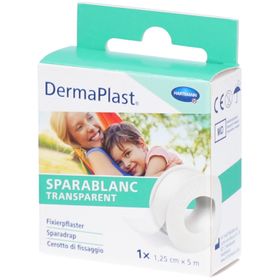 HARTMANN Dermaplast® Sparablanc Transparent 1,25 cm x 5 m weiß