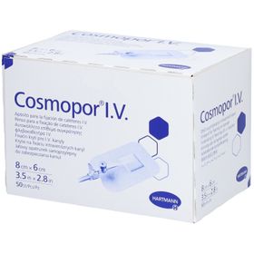 HARTMANN Cosmopor® I.V. Verband zur Fixierung von Kurzkathetern 8 x 6 cm