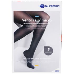 BAUERFEIND VenoTrain micro bas crème - Bas de compression médicale - AD CCL2 Taille XL normal/long pied fermé