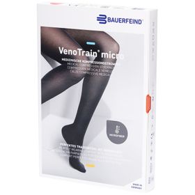 BAUERFEIND VenoTrain micro bas crème - Bas de compression médicale - AD CCL2 Taille XL plus/long pied fermé