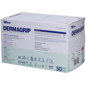 Dermagrip Untersuchungs-Handschuhe Latex L steril