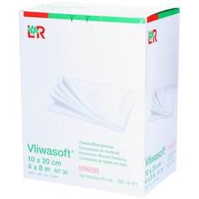 Vliwasoft® Vliesstoffkompresse 10 cm x 20 cm 4lagig steril
