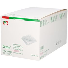 GAZIN Mullkompressen 10x10cm 16f st 20 x 5 Stk