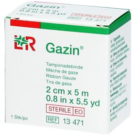 L&R Gazedocht 2 cm x 5 m steril