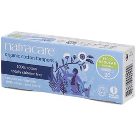 NATRACARE Tampons en coton bio regular sans applicateur