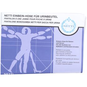 NETTI Pantalon une jambe unisexe pour poches urinaires taille M
