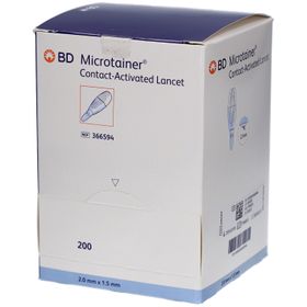 BD Microtainer-Lanzetten 2,0 mm x 1,5 mm - Aktivierung par Kontakt