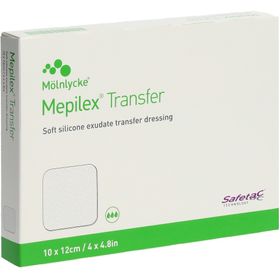 MÖLNLYCKE® Mepilex® Transfer Weiches, drainierendes Exsudat-Schaum-Pflaster aus Silikon 10 x 12 cm