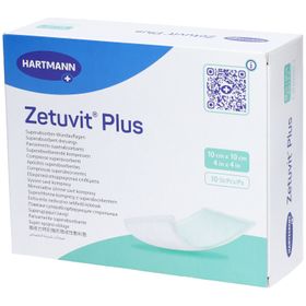 HARTMANN Zetuvit® Plus Compresses absorbantes 10 x 10 cm