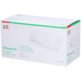 Vliwasoft® Vliesstoffkompresse 5 cm x 5 cm 4lagig steril