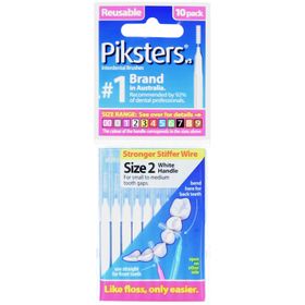Piksters Brossettes interdentaires réutilisables Taille 2 – 10 pièces