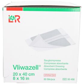 VLIWAZELL Saugkompresse 20x40cm steril 30 Stk