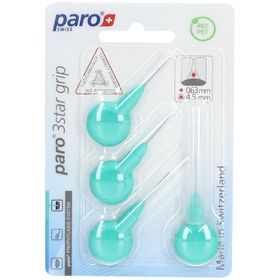 PARO 3Star-Grip Interdentalbürsten 4,5 mm Grün