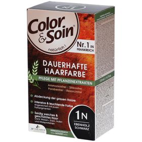 Color & Soin® Dauerhafte Haarfarbe 1N Ebenholz Schwarz