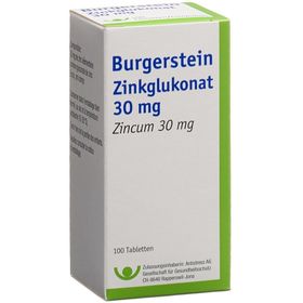 BURGERSTEIN Zinkglukonat Tabl 30 mg SDO