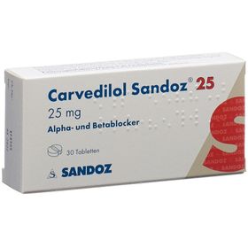 CARVEDILOL Sandoz Tabl 25 mg SDO