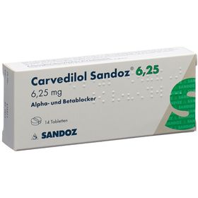CARVEDILOL Sandoz Tabl 6.25 mg SDO