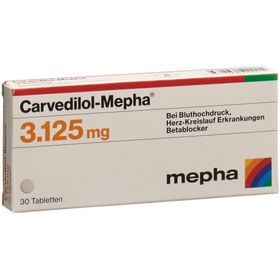 CARVEDILOL Mepha Tabl 3.125 mg SDO