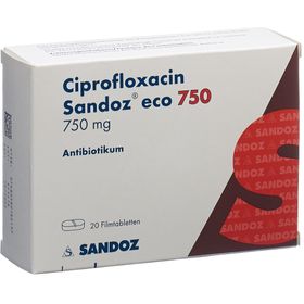 CIPROFLOXACIN Sandoz eco Filmtabl 750 mg SDO
