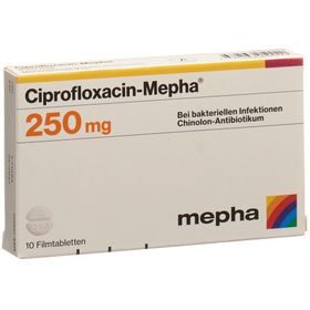 CIPROFLOXACIN Mepha Filmtabl 250 mg SDO