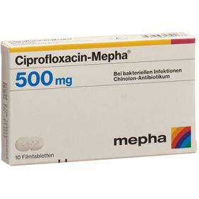 CIPROFLOXACIN Mepha Filmtabl 500 mg SDO