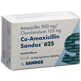 CO-AMOXICILLIN Sandoz Disp Tabl 625 mg SDO