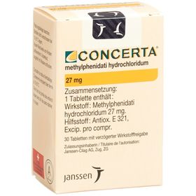 CONCERTA Ret Tabl 27 mg SDO