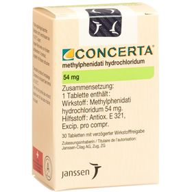 CONCERTA Ret Tabl 54 mg SDO