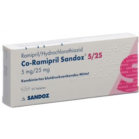 CO-RAMIPRIL Sandoz Tabl 5/25 SDO
