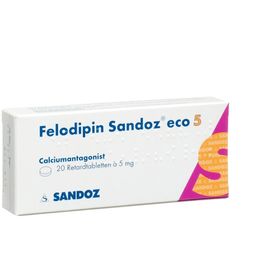 FELODIPIN Sandoz eco Ret Tabl 5 mg SDO