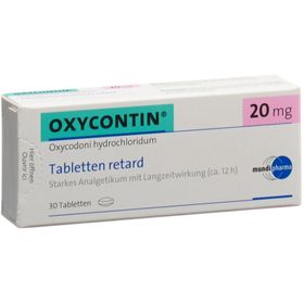 OXYCONTIN Ret Tabl 20 mg SDO