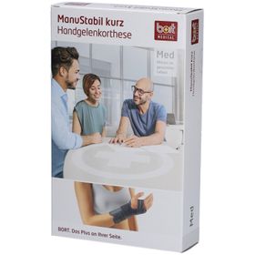 Bort ManuStabil Handgelenkbandage kurz, schwarz, Gr. L rechts