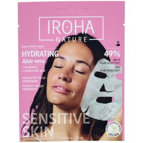 IROHA Nature Beruhigende & feuchtigkeitsspendende Gesichtsmaske mit Aloe Vera