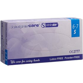 SEMPERCARE Nitrile Skin Gants en nitrile sans latex taille 6-7 S