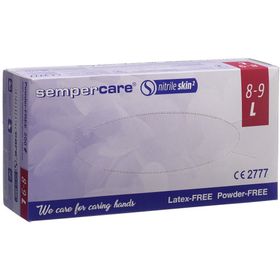 sempercare® Nitrile Skin Latexfreie Nitrilhandschuhe Größe 8-9 L