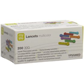 MYLIFE Safety Lancets multicolor 30G