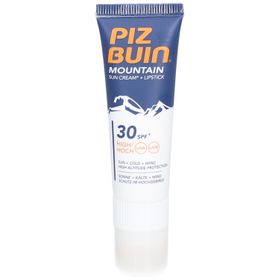 PIZ BUIN® ​MOUNTAIN Crème Solaire + Stick Lèvres SPF30