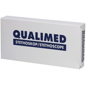 Qualimed® Doppelkopf-Stethoskop NURSE, Edelstahl, rot