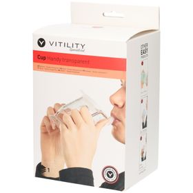 VITILITY Becher HandyCup Institution transparent