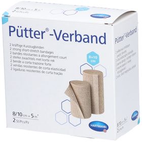 HARTMANN Pütter® Duo Kompressionsbinde 8/10 cm x 5 m