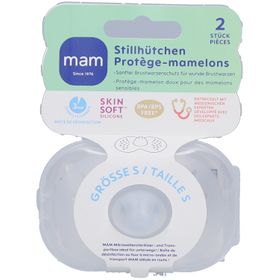 Mam Protège-Mamelons Silicone Taille S x 2 avec Boîte
