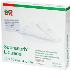 L&R Suprasorb Liquacel  Pansement hydroactif 10 x 10cm