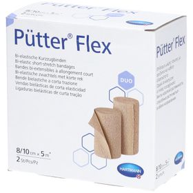HARTMANN Pütter®Flex Bande de compression duo 8 + 10 cm x 5 m