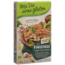 Ma Vie Sans Gluten Galettes forestières sorgho pois chiches